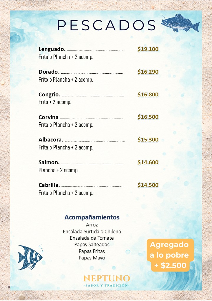 20 pescado del dia