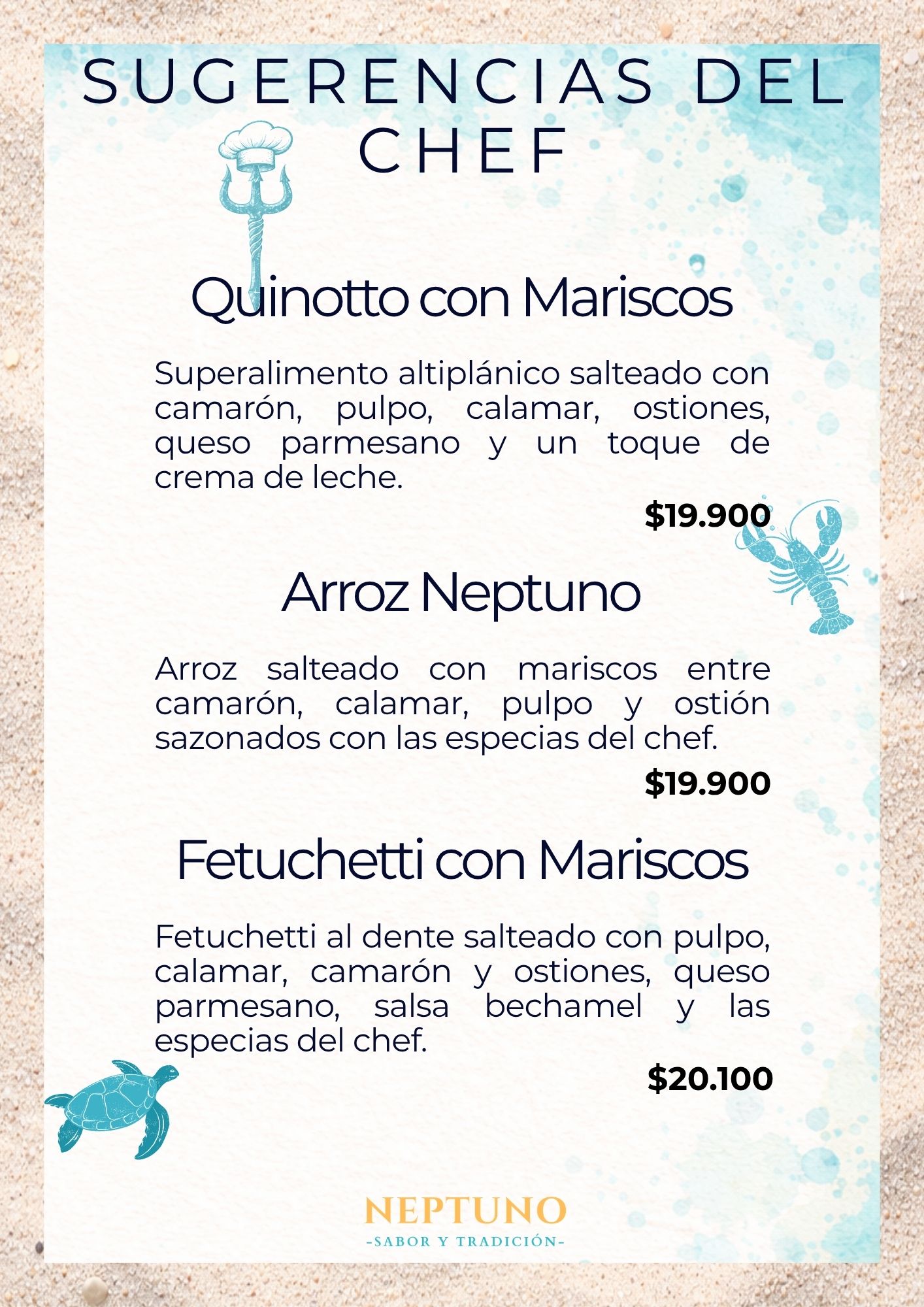 14 sugerencias del chef