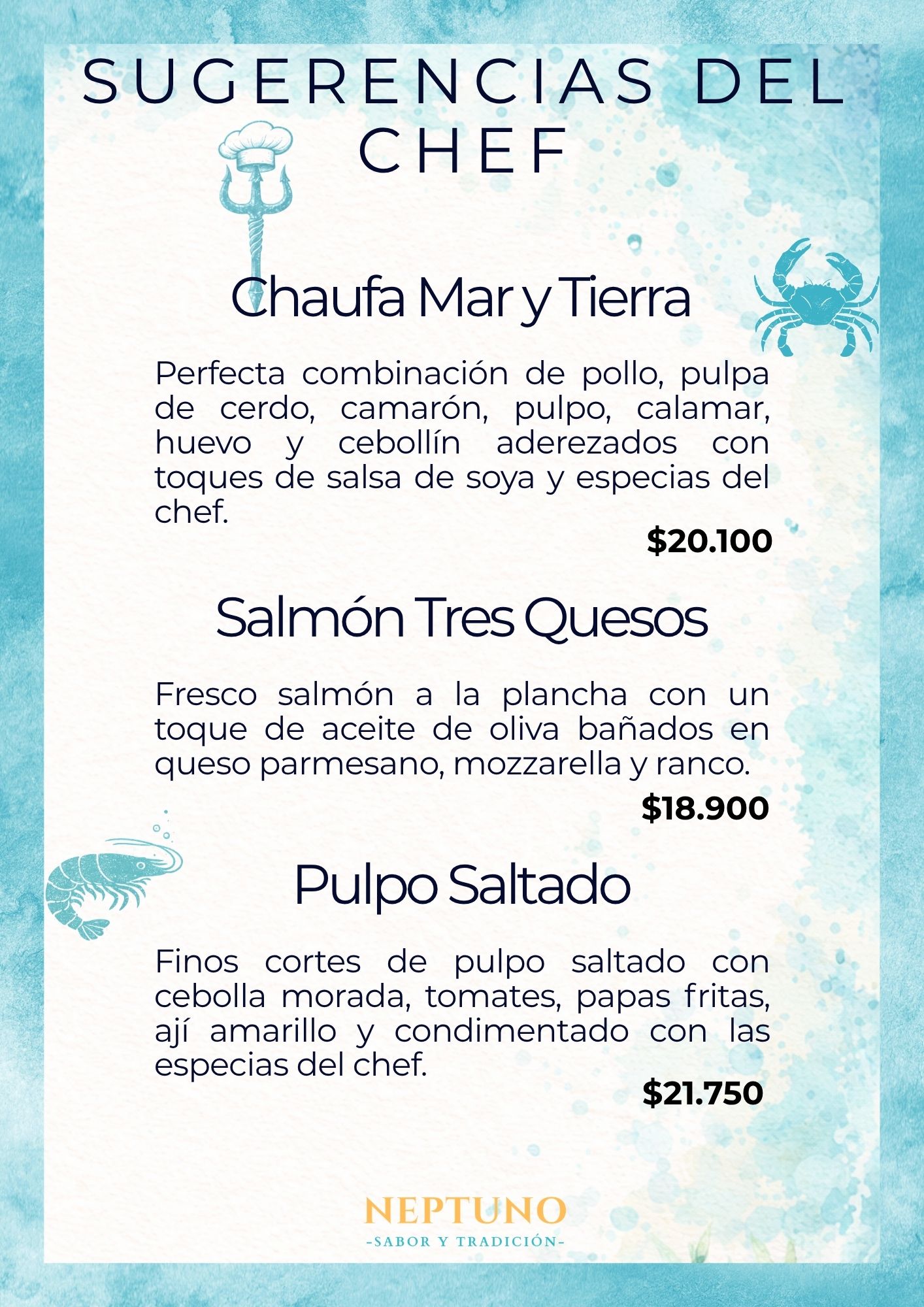 15 sugerencias del chef