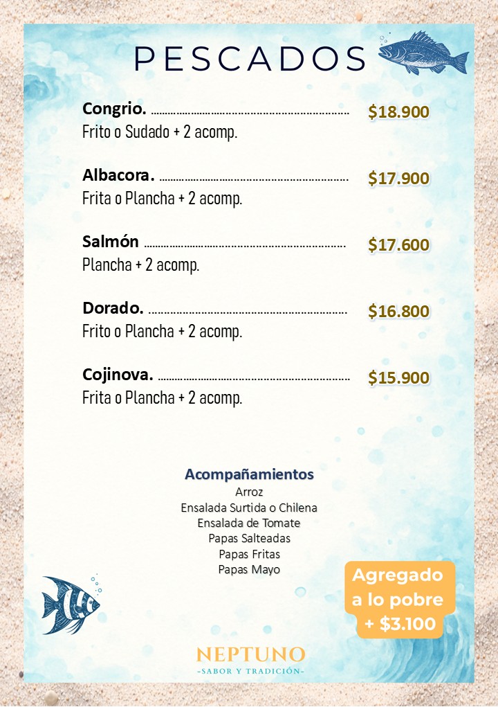 20 pescado del dia