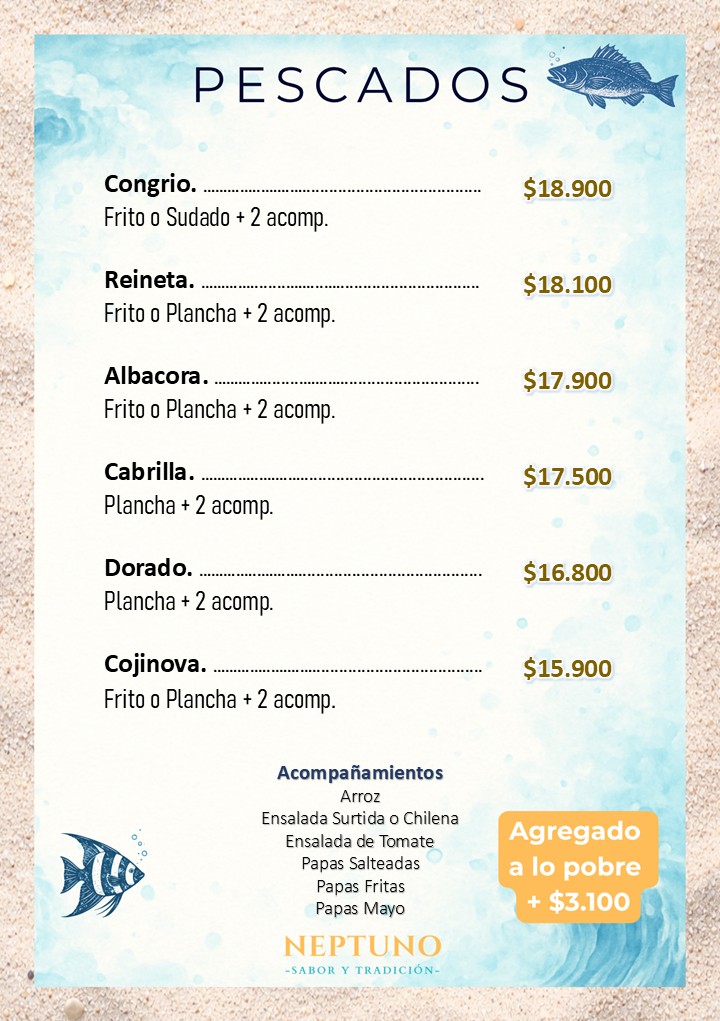 20 pescado del dia