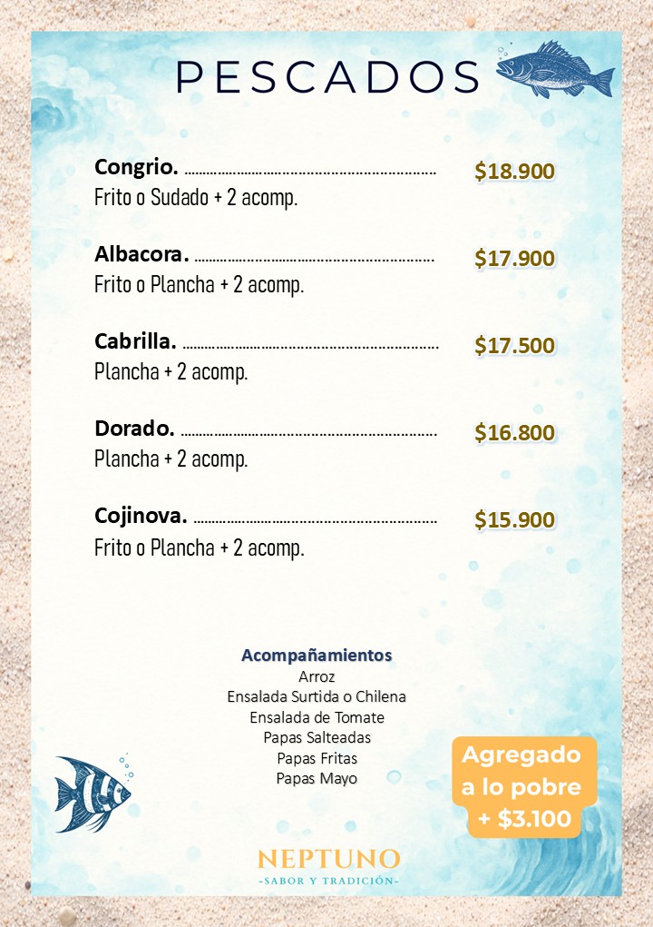 20 pescado del dia