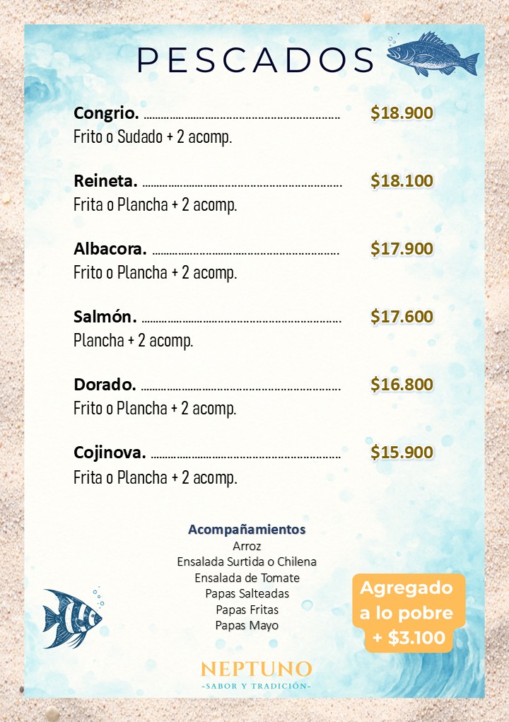 20 pescado del dia